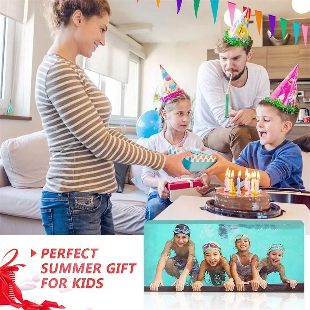 Детские очки для плавания водонепроницаемые большие оправа с покрытием анти