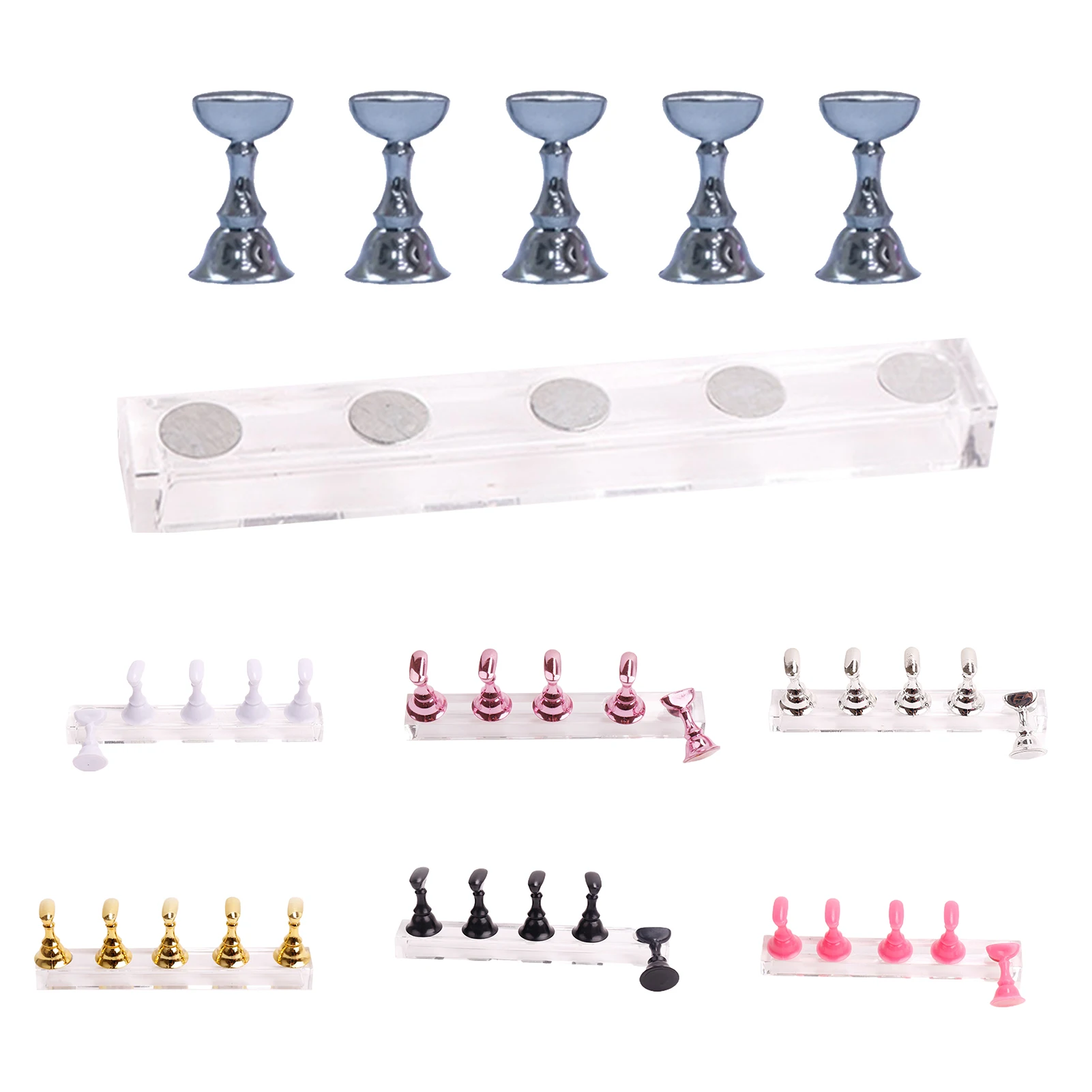 

Стенд для демонстрации типсов ногтей шахматная доска шахматный дизайн Магнитная Адсорбция металлическая демонстрационная полка для практ...