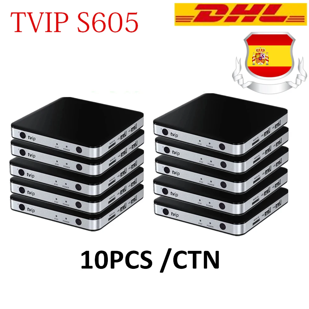 

10 телевизоров / серий Linux и Android TVIP 605 4K 2.4G / 5G WiFi IV ядерный интеллект Linux коробка TVIP коробка tvip605 двойная система v. 605 H2.65 ip тв