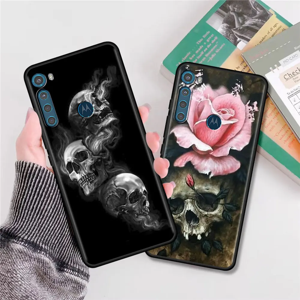 grim reaper skull skeleton case for motorola moto one fusion plus g9 play g8 power lite soft phone coque g30 e6s g8 g9 carcasa free global shipping