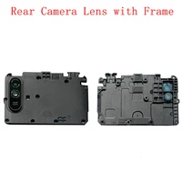 rear back camera lens glass with frame holder for xiaomi redmi 9a camera frame repair spare replacement parts