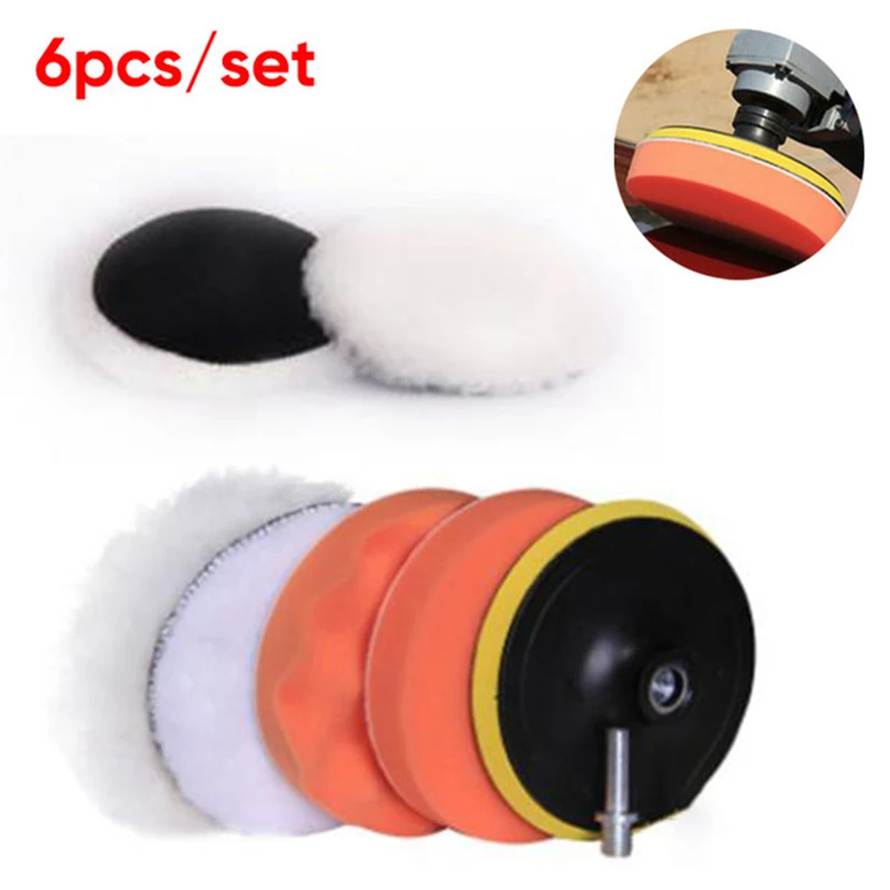 4 шт. автомобильный полировальный коврик буферный набор для полировки с