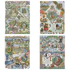 Осенний Садовый дом шаблоны считает 11CT 14CT 18CT наборы для вышивки крестом сделай сам китайские наборы для вышивки крестом рукоделие