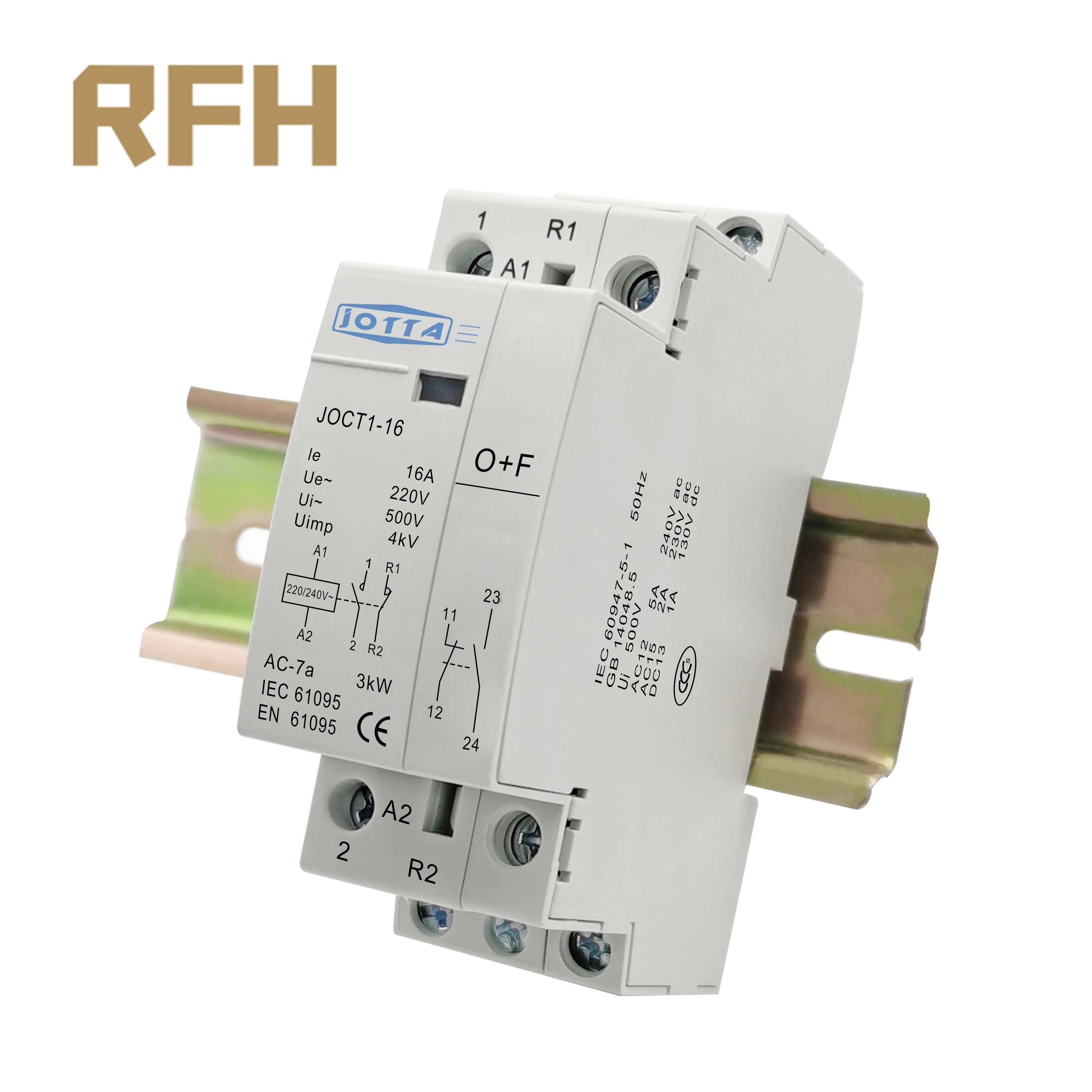Американская классификация проводов 2р 16A/20A/25A 220V/230V 50/60HZ Din Rail Ac контактор для дома