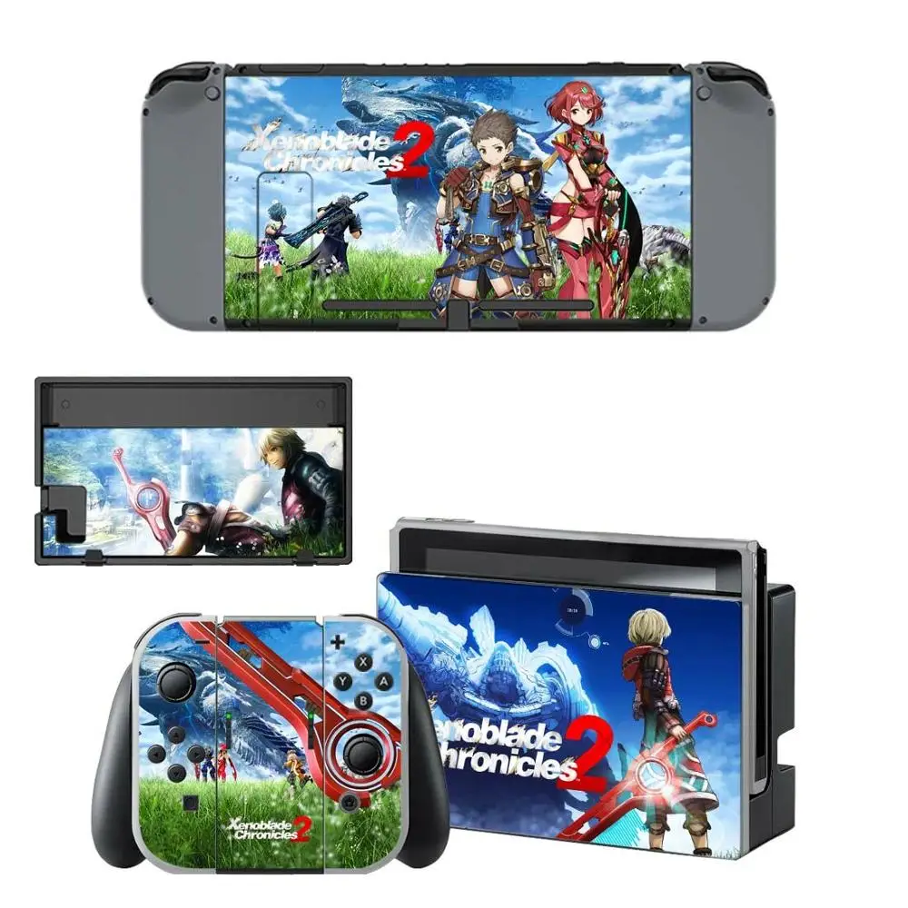 Xenoblade хроники 2 Nintendo переключатель кожи Стикеры винил s скины для Switch консоли и Joy