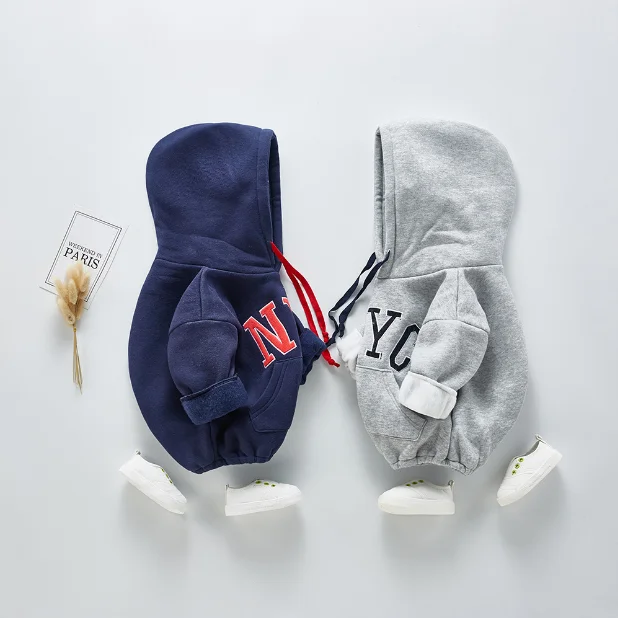 Angoubebe B20H05 комбинезон с капюшоном для маленьких девочек и мальчиков хлопковый