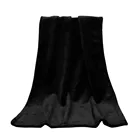 Высококачественное Фланелевое однотонное черное одеяло, модное однотонное мягкое детское одеяло, теплые Коралловые одеяла, одеяло для дивана, постельное белье 45x65 см