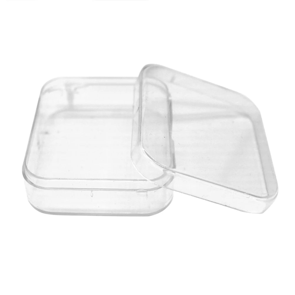 Практичный 1 шт. Прозрачный квадратный круглый спонж коробка для хранения