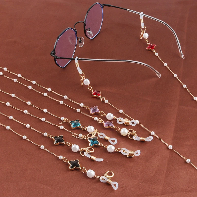 Цепочка для очков чтения со звездами и шнурком очки с цепочкой |