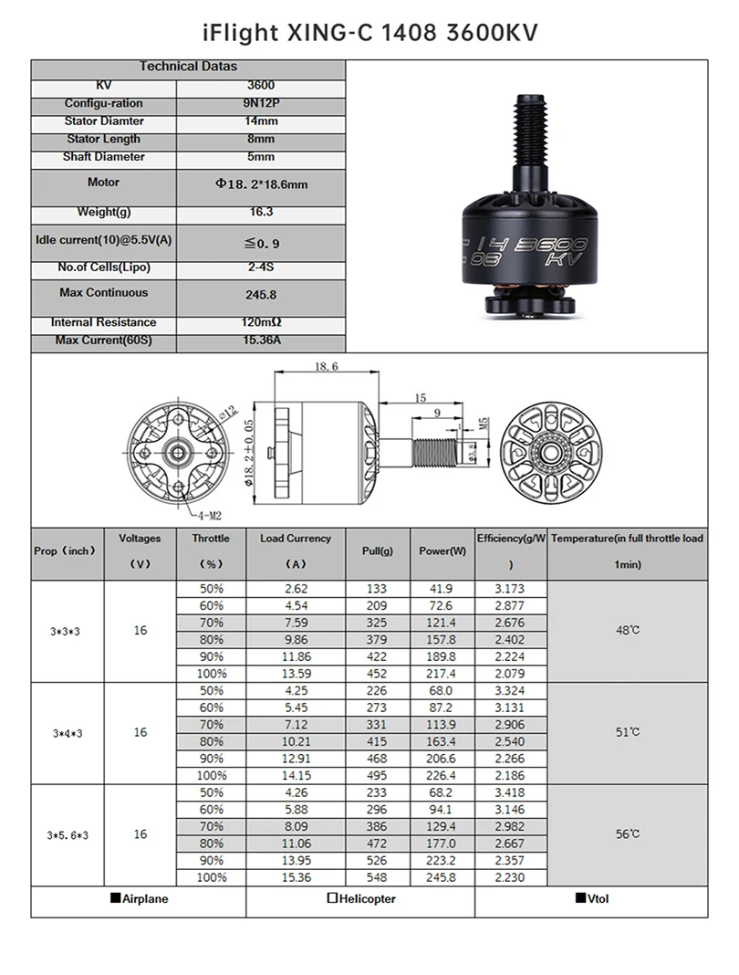 

4PCS iFlight XING-C 1408 2800KV 3600KV Lipo 4S-6S Brushless Motor for 3inch Prop For DIY RC FPV Racing Drone Frame CineWhoop