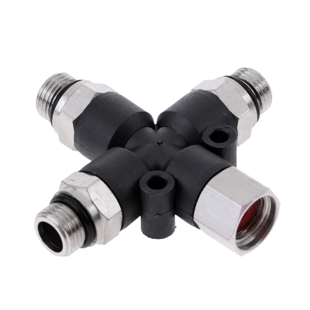 

Professional 3-Way Airbrush Air Hose Manifold Adaptor Splitter 1/8" Fitting