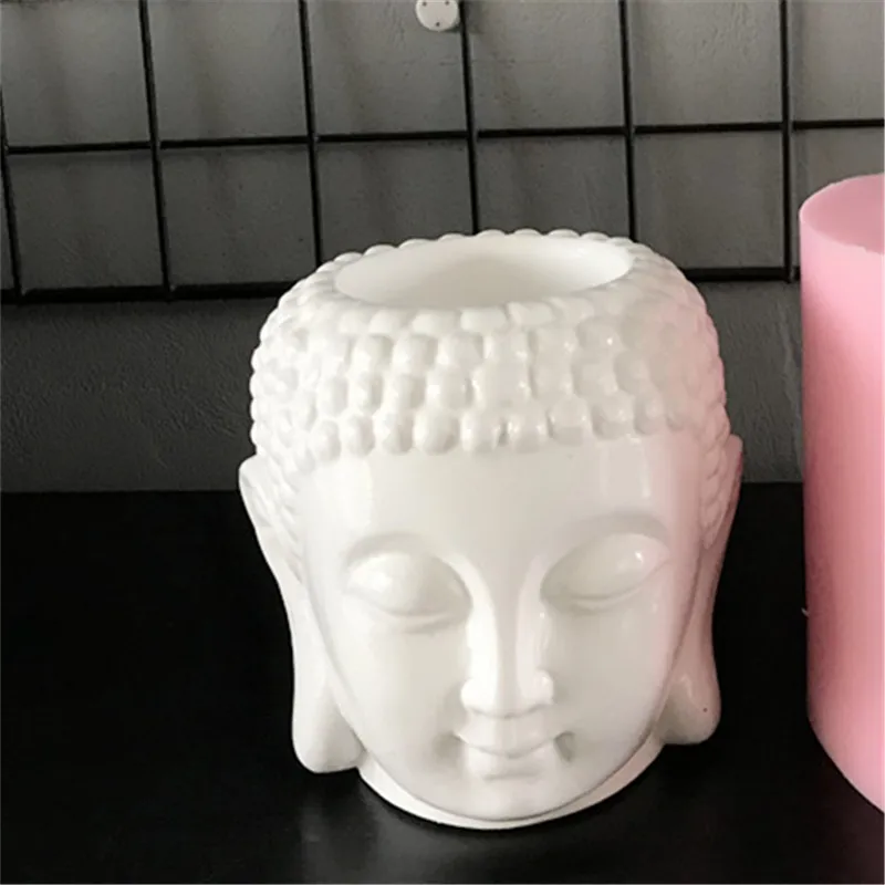 Голова Будды силиконовая форма для подсвечника лоток изготовления DIY цветочный