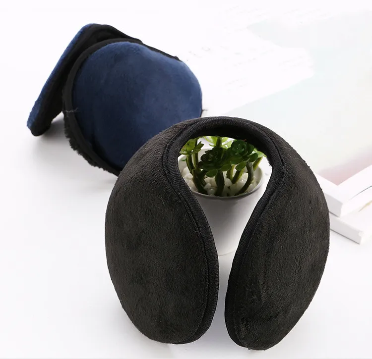 Горячая Распродажа мужские теплые зимние наушники плюшевые однотонные