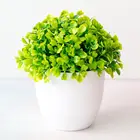 Искусственное Горшечное растение бонсай, пластиковый украшения цветочного горшка, искусственный цветок, трава, украшение для дня рождения, украшение для дома, офиса, стола