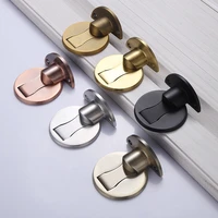 magnetic door stops 304 stainless steel door stopper hidden door holders catch floor nail free doorstop furniture hardware