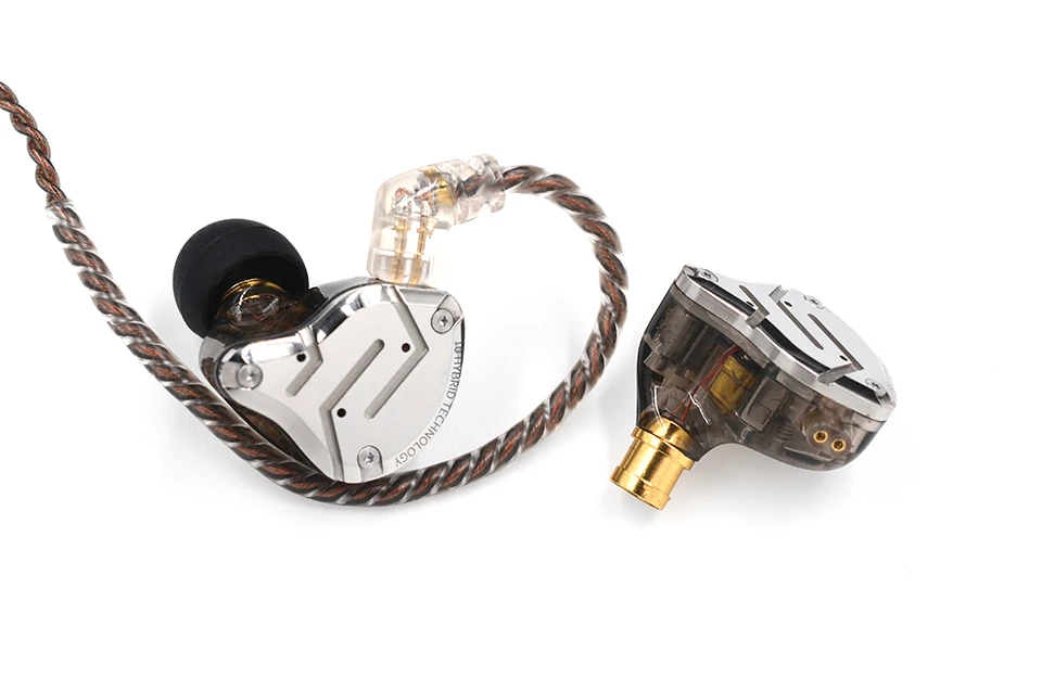 KZ ZS10 PRO 4BA+ 1DD Гибридный наушник в ухо, 5 динамиков, HIFI, DJ монитор, для бега, спорта, универсальный, подходит IEM, вкладыши, съемный, 2Pin