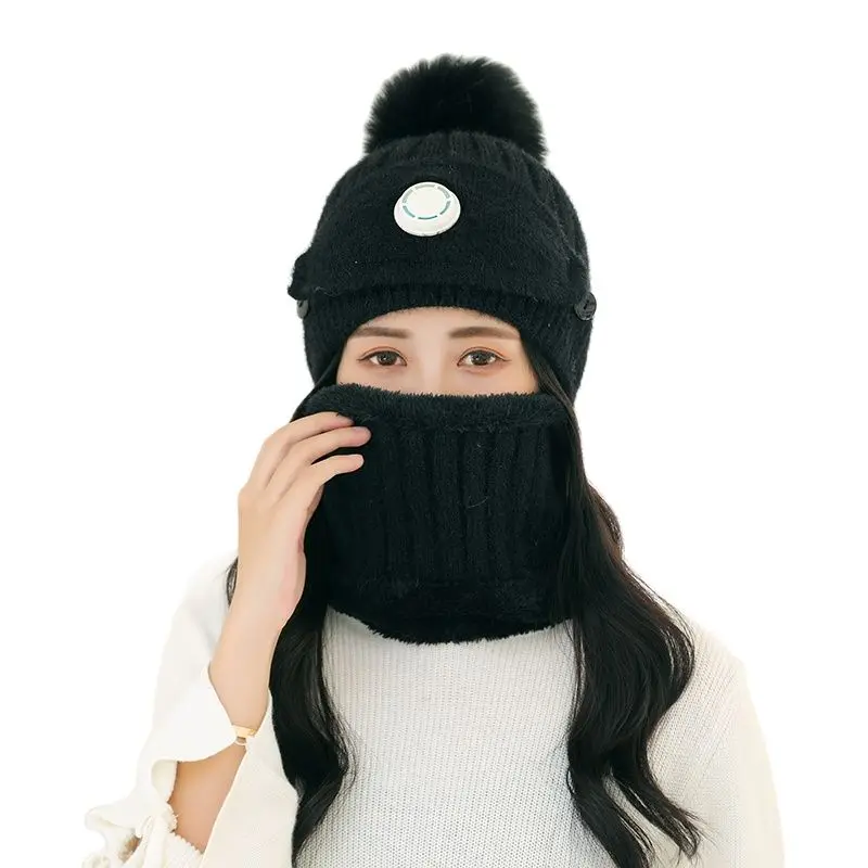 

Зимняя теплая шапка, шарф, набор женских шапок, набор шарфов с петлей, защитный теплый зимний комплект для женщин и мужчин