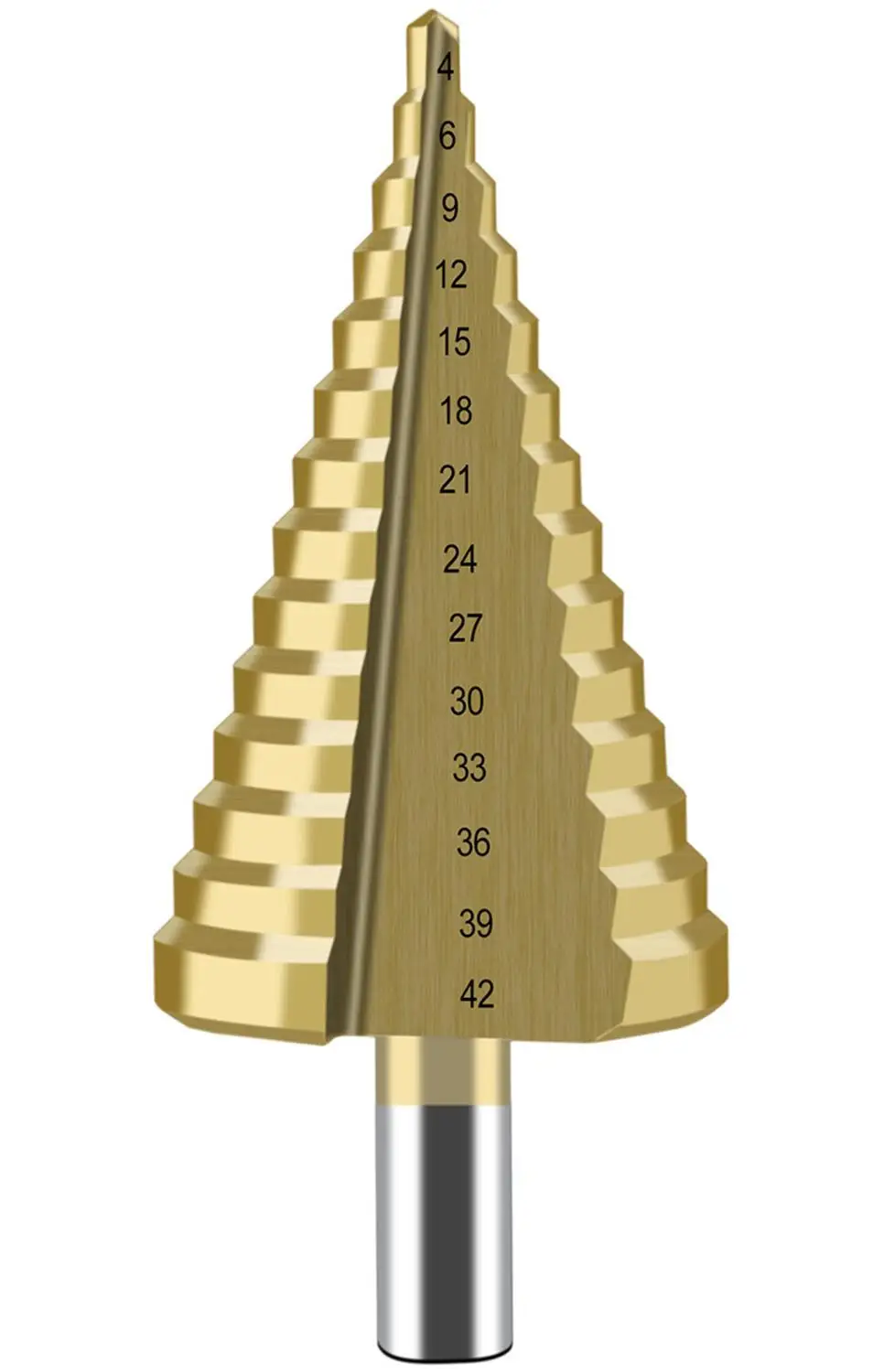 Ступенчатый сверлильный инструмент из быстрорежущей стали 4 42 мм 14 ступеней