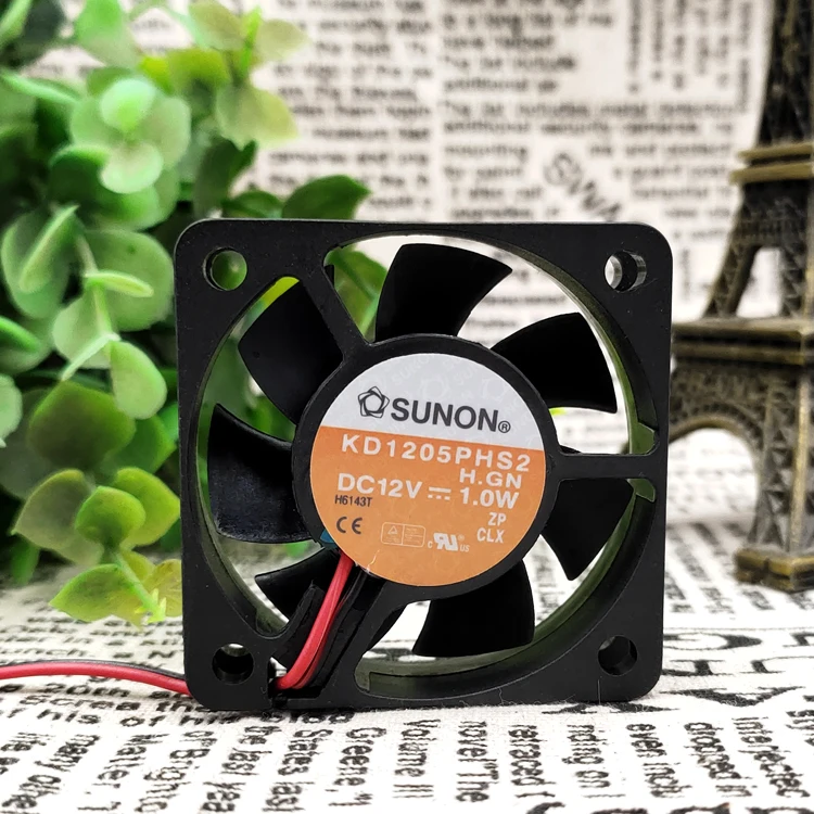 

Новый оригинальный бесшумный охлаждающий вентилятор KD1205PHS2 5015 DC12 в 1,7 Вт 2 провода 5 см