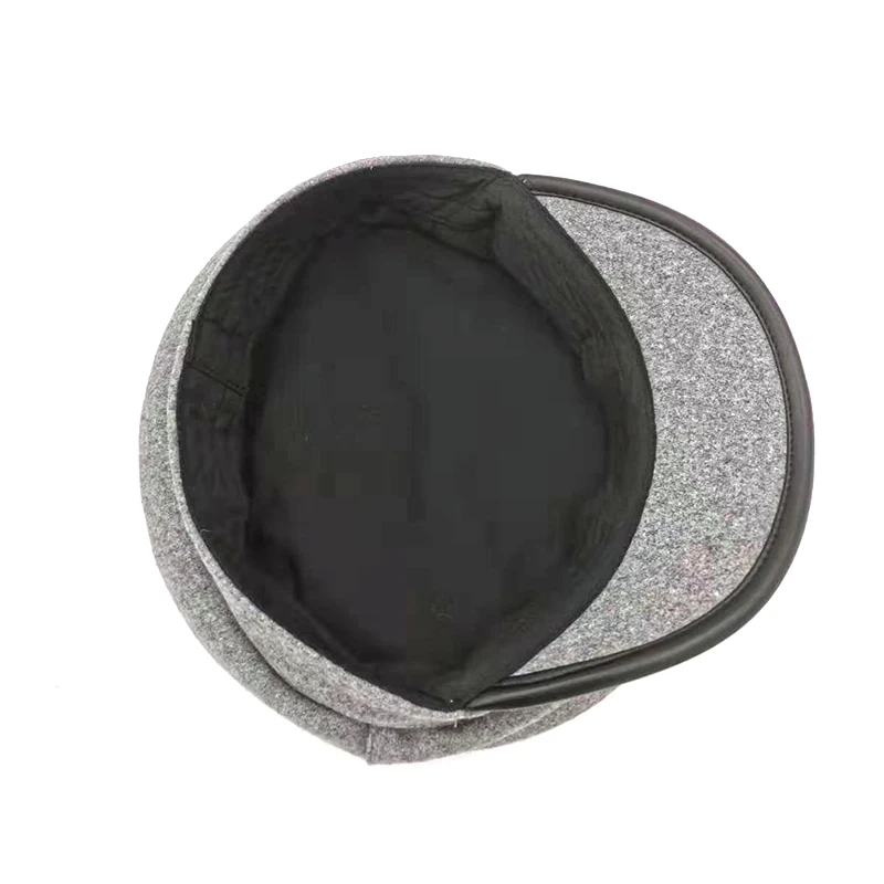 Мягкая восьмиугольная Женская кепка в стиле милитари Осень-зима шляпа