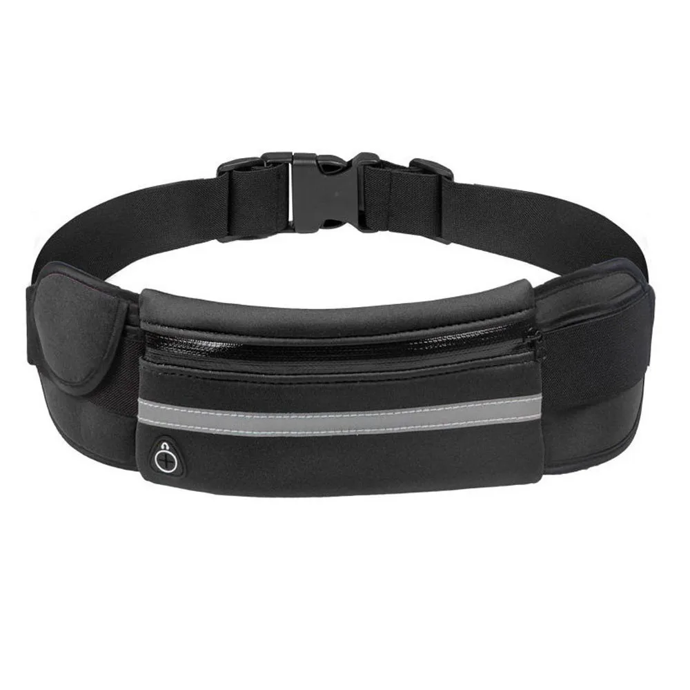 

Waterproof Running Waist Bag with Pocket Outdoor Jogging Cycling Running Bag Adjustable Anti-theft Pack Phone Bag Card Holder