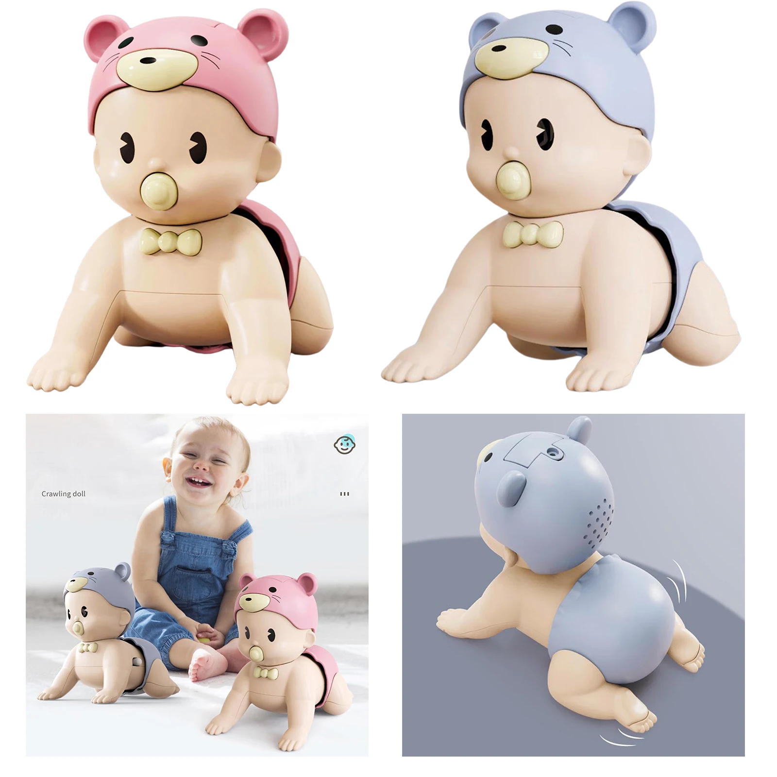 

Cute Interactive Crawling Doll Educational Toy Learn to Climb Singing Toy