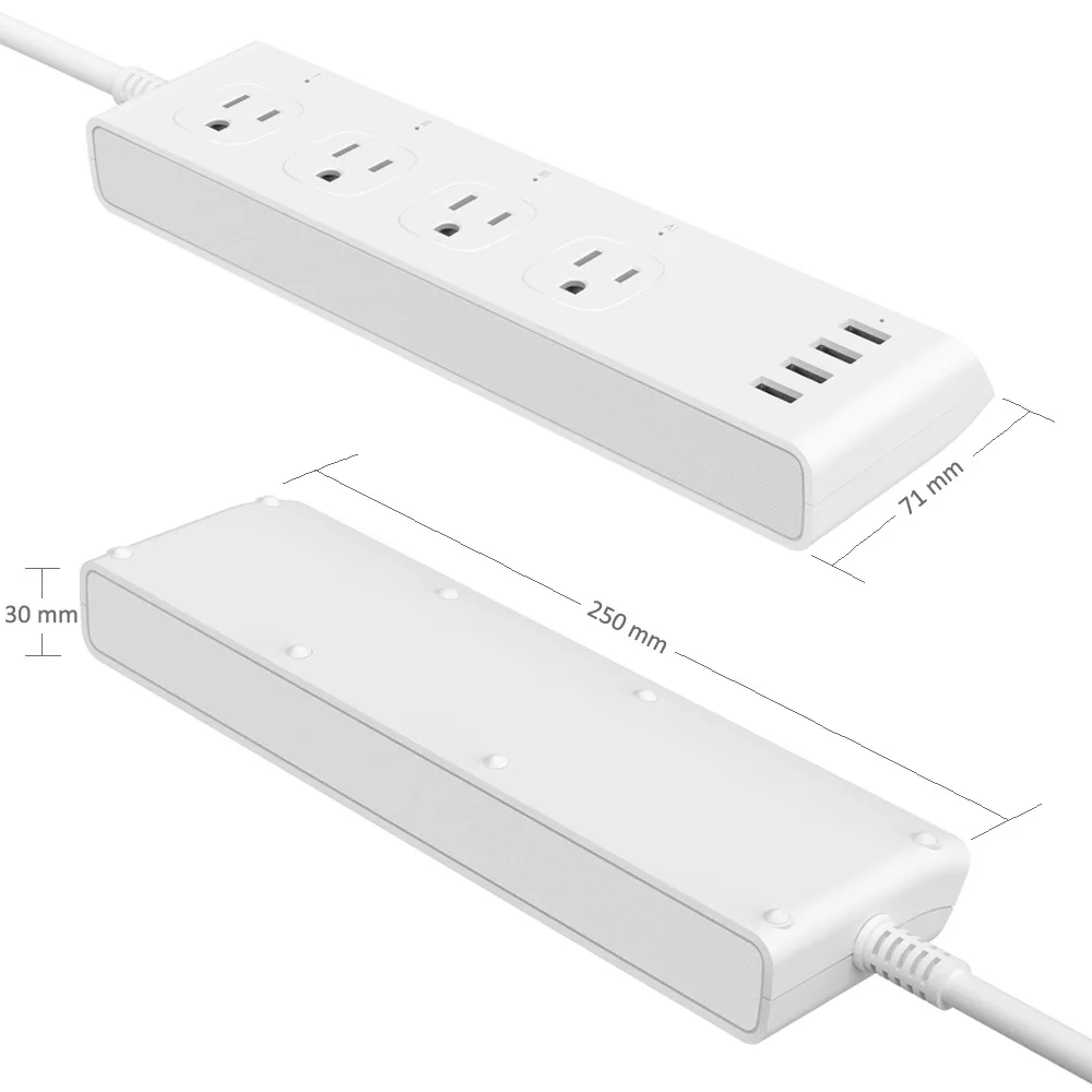 Wifi умная Многополосная полоса питания США розетки Inteligente электрические USB