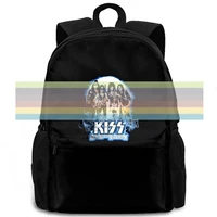 new kiss band rock the nation rock and roll vintage women men backpack laptop travel school adult student