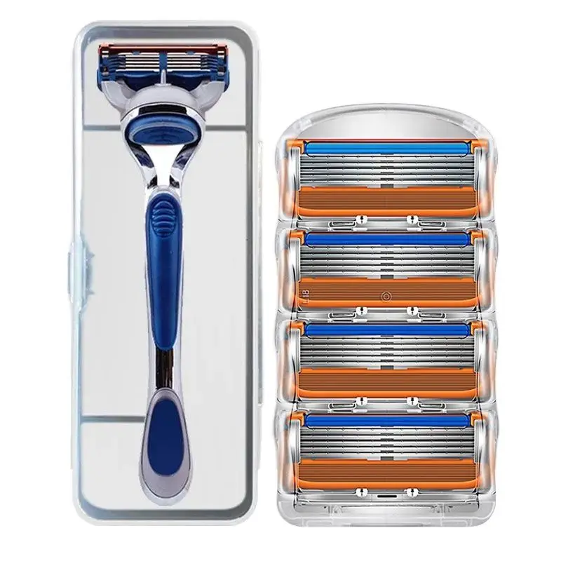 Мужская Ручная бритва бритвенный станок для Gillette бритвенные лезвия 5 слойные