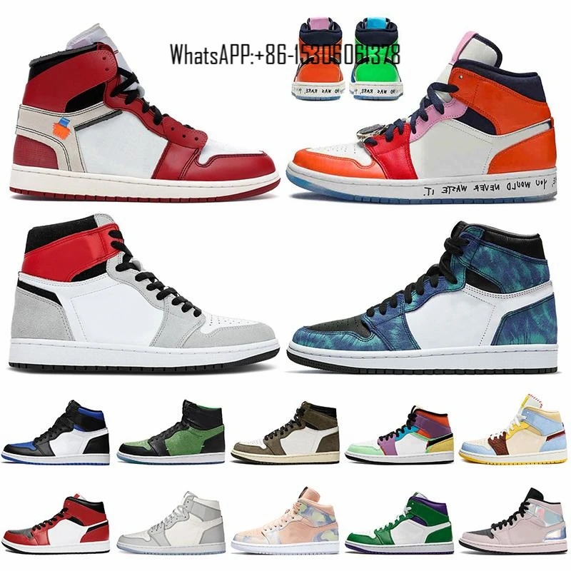 

2020 Top Quality Basketball Shoes air Retro 1 High OG Game Royal Banned Shadow Bred Toe Clay Green Trainers 1S Sneakers