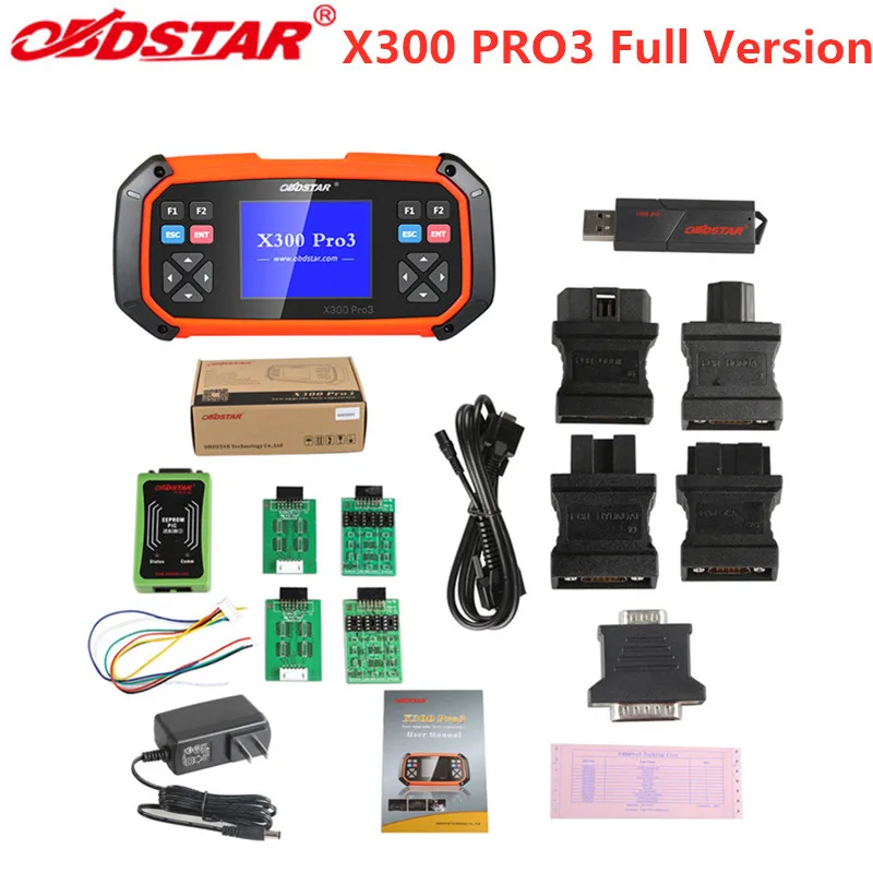 OBDSTAR X300 PRO3 Master английская версия с полной конфигурацией добавление специальных