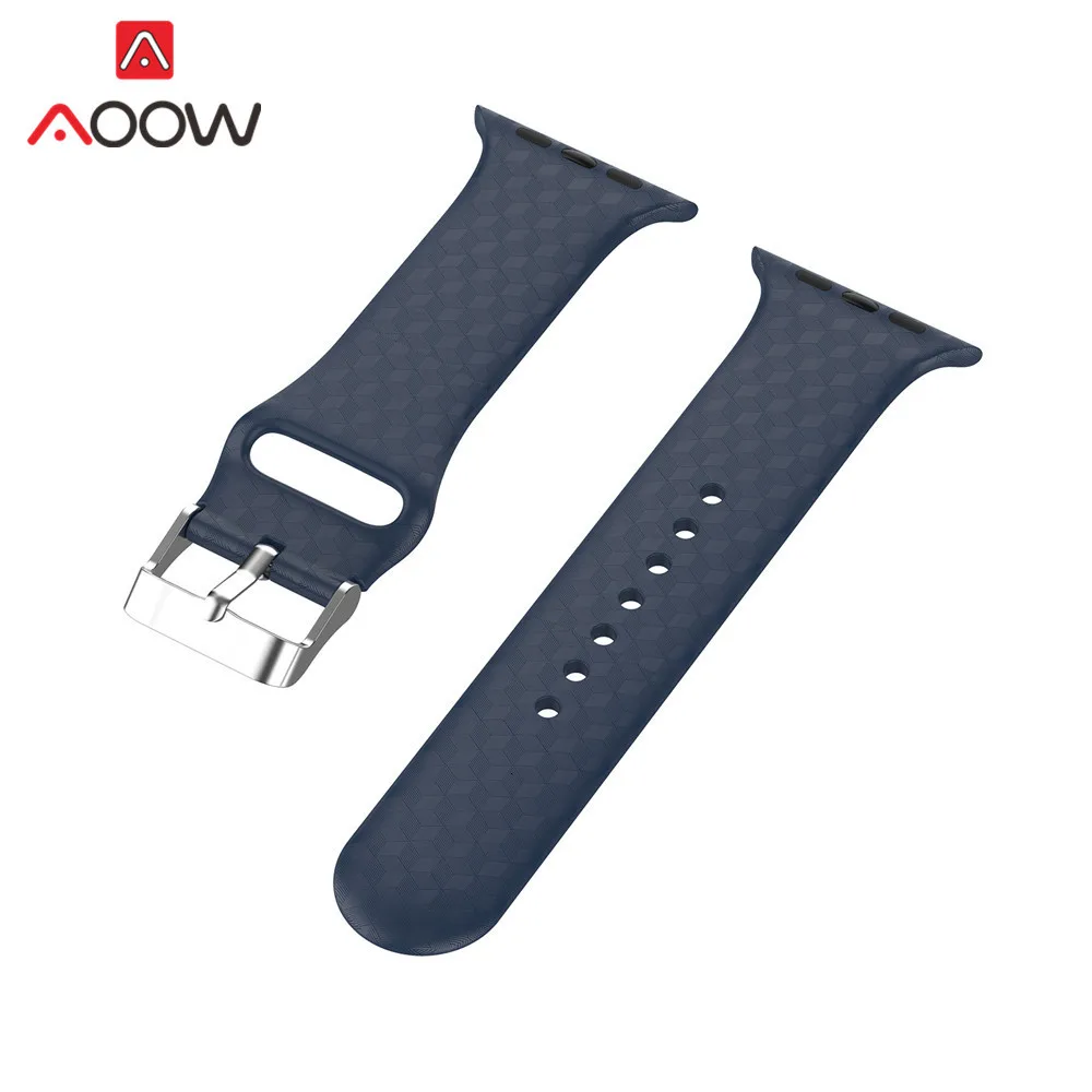 Цветной силиконовый ремешок для часов iWatch Apple Watch 1 2 3 4 40 мм 44 мм 38 мм 42 мм для мужчин и женщин спортивный ремешок для мужчин
