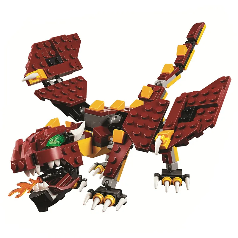 Создатель 3в1 паук мифические твари Тролль игрушка строительные блоки Набор
