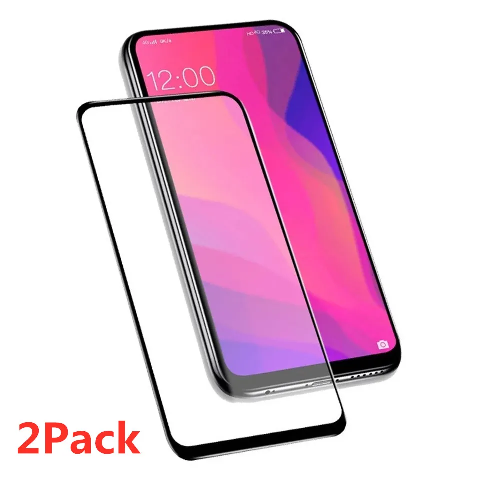 2 шт полное покрытие протектор экрана из закаленного стекла для Realme