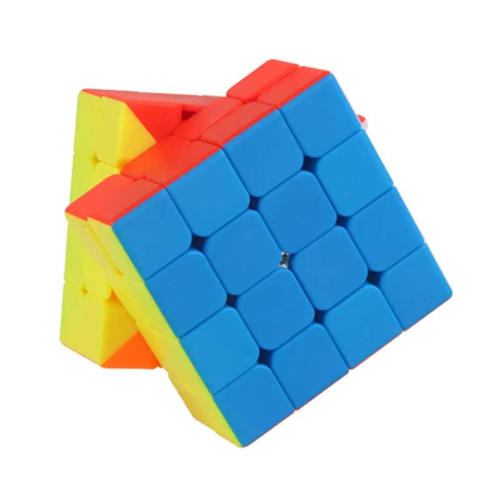 Yuxin-Cubo maestro Kirin V2 4x4x4 para ni&ntilde;os, Cubo de velocidad 4x4 negro sin pegatina, rompecabezas educativo de 4x4, juguete m&aacute;gico-1