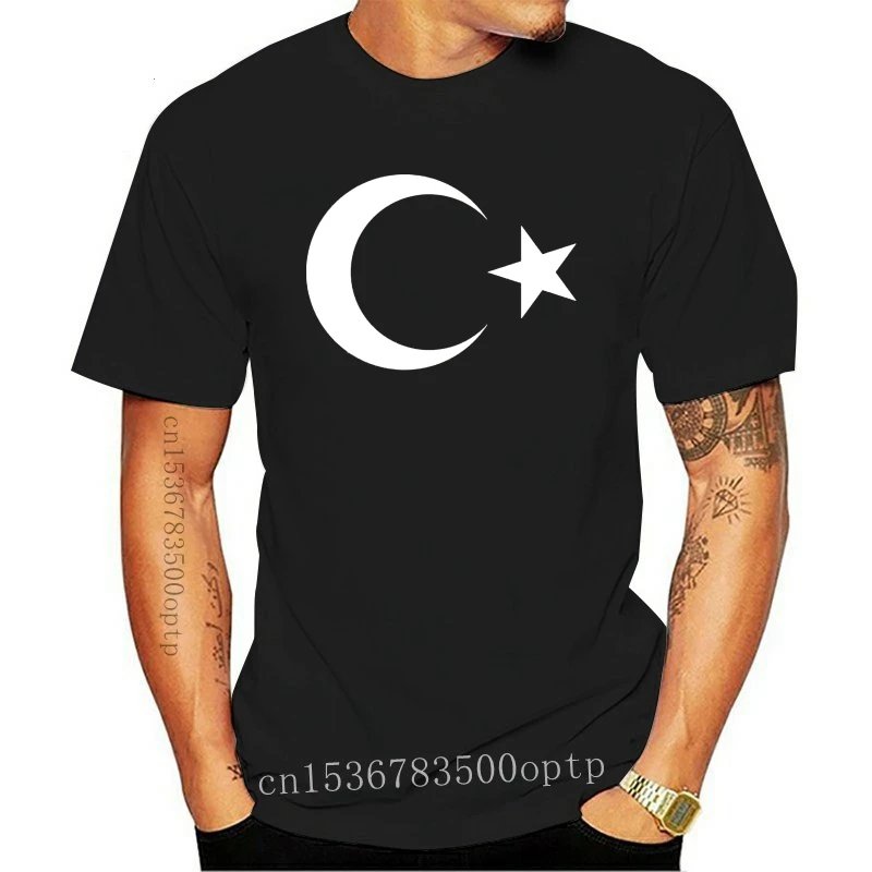 

New Simple Short-Sleeved Cotton T-Shirt Turkey National Flag Pride Country T-shirt Tshirt Tee O-Neck T Shirt Men