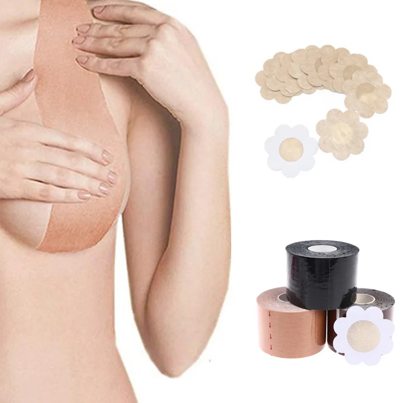 

1 Roll Invisible Nipple Covers Stickers Waterproof Lift Boob Tape Push Up Breast Chest Petals Women Silicone Sticky Pasties