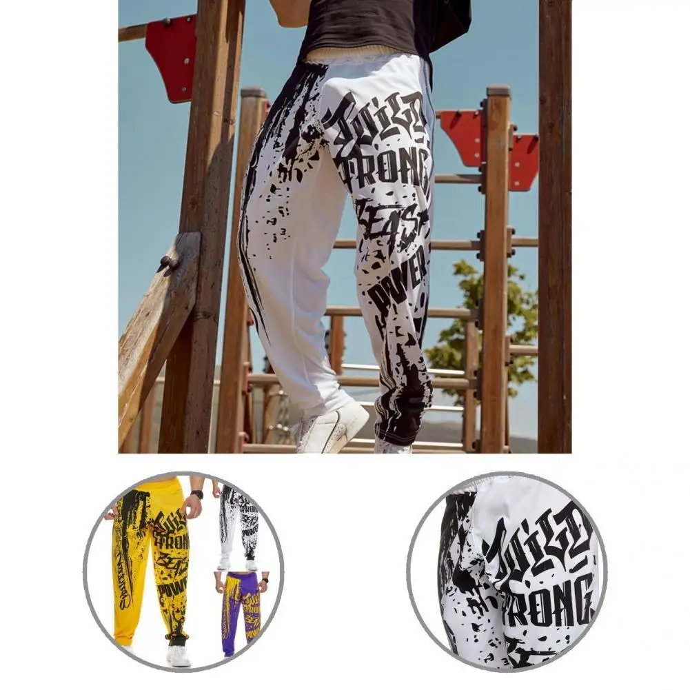 

Fitness Stylish Quick Dry Casual Bodybuilding Joggers Pants All Match Autumn Sweatpants Mid Waist for Running