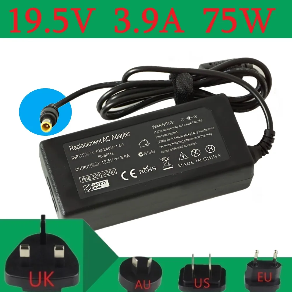 Новый оригинальный 19 5 V 3.9A адаптер переменного тока для SONY VAIO VGP-AC19V37 VGP-AC19V38 VPCW VPC-W |