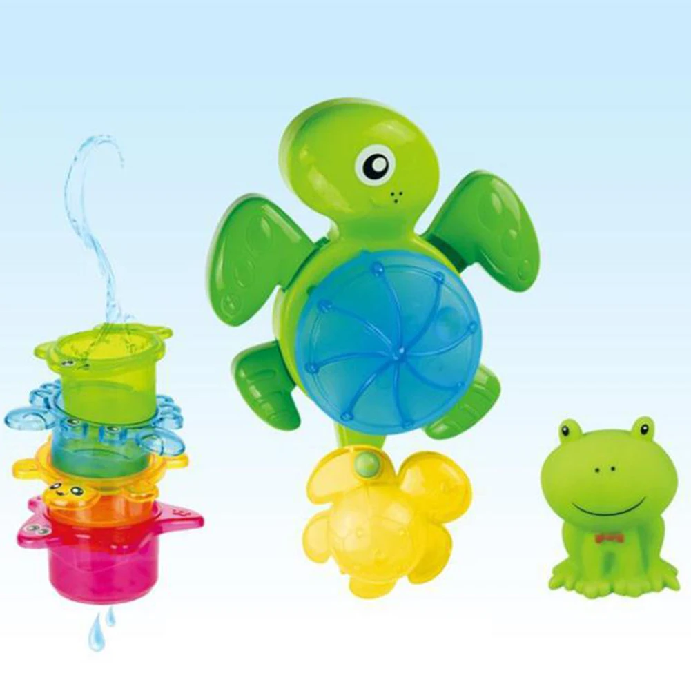 

Animal Toy Soft Float Popular Bathing Toy Baby Swimming Bathing Water Toys Set Portable Pretend Play Wind Up for Baby
