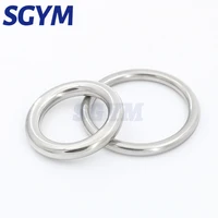 heavy duty welded round rings smooth solid o ring 304 stainless steel for rigging marine boat hammock yoga hanging ring 3 16mm