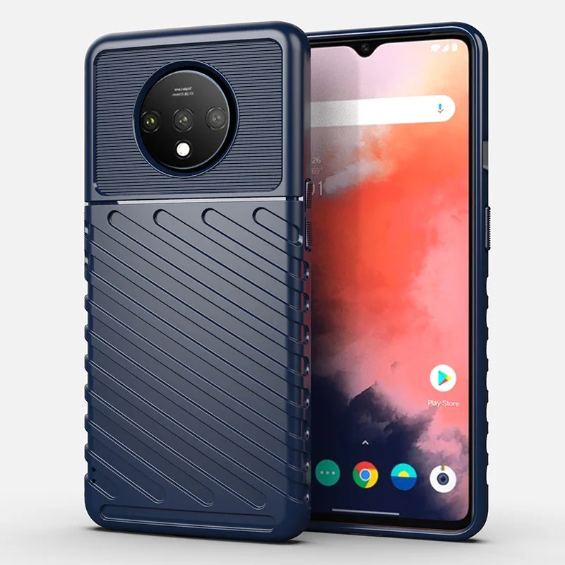 For OnePlus 7T Case Military Anti Knock Silicone Soft Protective Cover Housing Shell One Plus | Мобильные телефоны и
