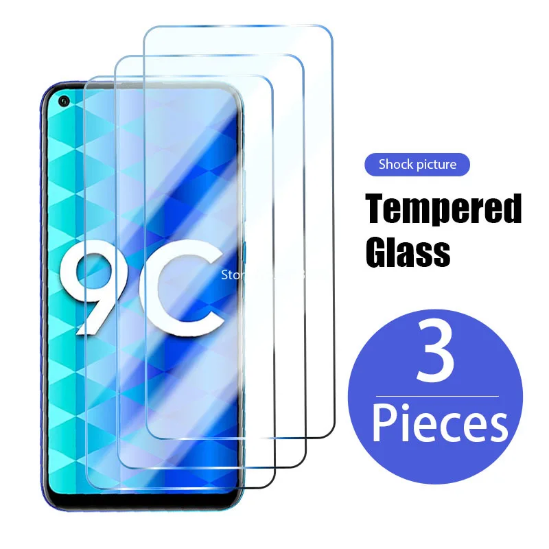 

9H 3PCS Tempered Glass for Huawei Honor 9A 6C 8C 9C 6A 7A 8A 6X 7X 8X 9X 10X Premium 7S 8S 9S 8 Lite Pro Screen Protector Film