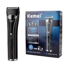 Профессиональный электрический триммер Kemei 3 в 1, аккумуляторная машинка для стрижки волос для мужчин, мощная стальная головка для бритья