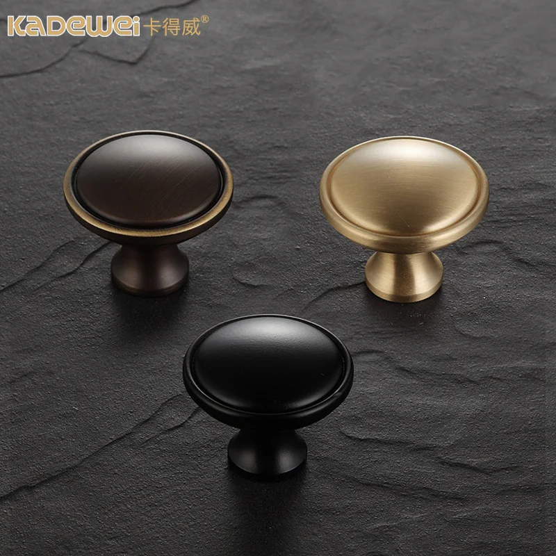 Латунное одно отверстие шкаф дверная ручка шкафчик круглый ящик для шкафа