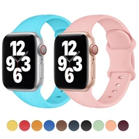 silicone strap for apple watch band 44mm 45mm 40mm iwatch band 41mm 38mm 42mm bracelet correa apple watch series 7 3 5 6 4 se