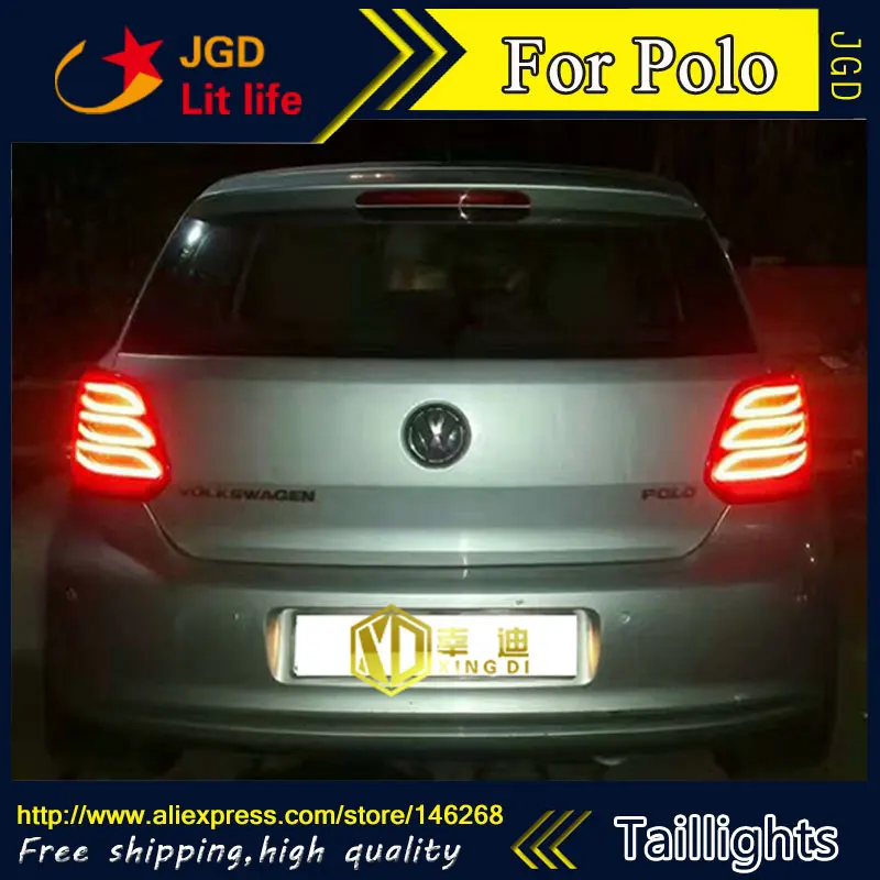 Задние фонари для стайлинга автомобиля VW Volkswagen Polo 2011 2016 задние светодиодный