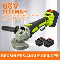 angle grinder electric brushless cordless grinding machine 3000rpm power tool lithium battery 100mm rechargeable cutting