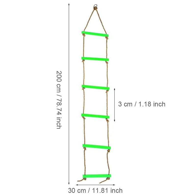 

Kids Climbing Ladder Indoor Outdoor Plastic Six-Section Children Rope Climbing Ladder Toy Gymnastic Exercise Equipment