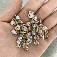 4pcs natural freshwater pearl irregular exquisite charms pendant for jewelry making diy necklace bracelet earrings accessory